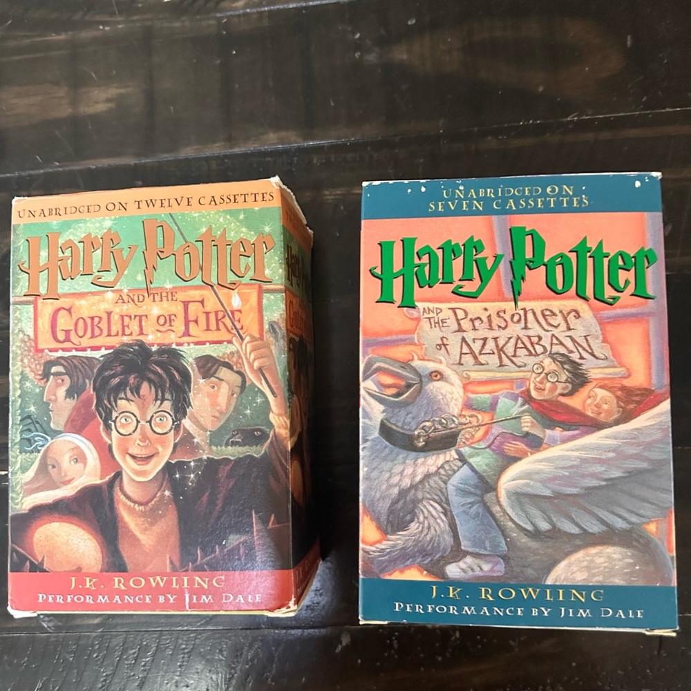 Harry Potter 2 audio books on cassettes